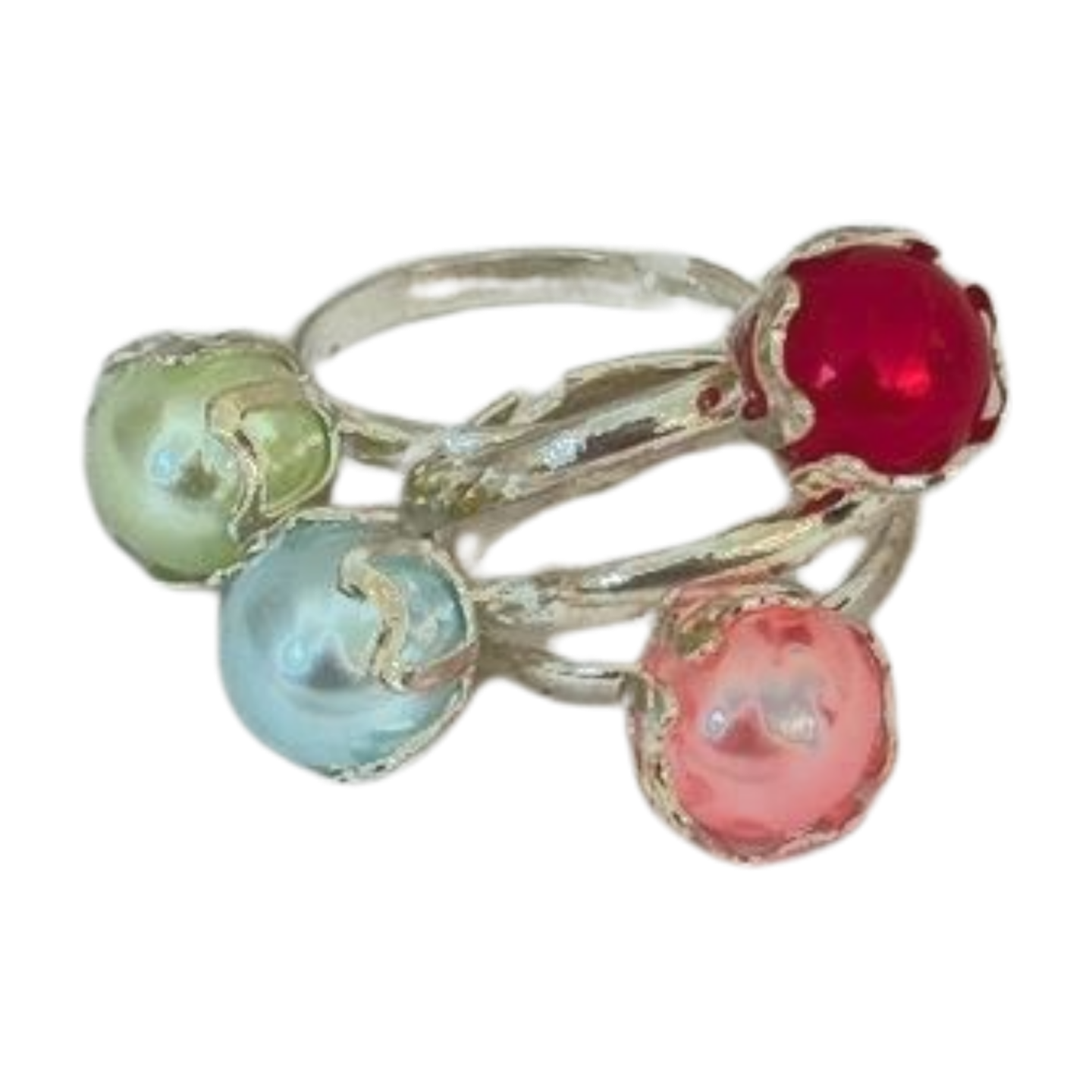 Girls' Assorted Colour Rings